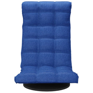 Drehbarer Bodenstuhl, Blau Stoff