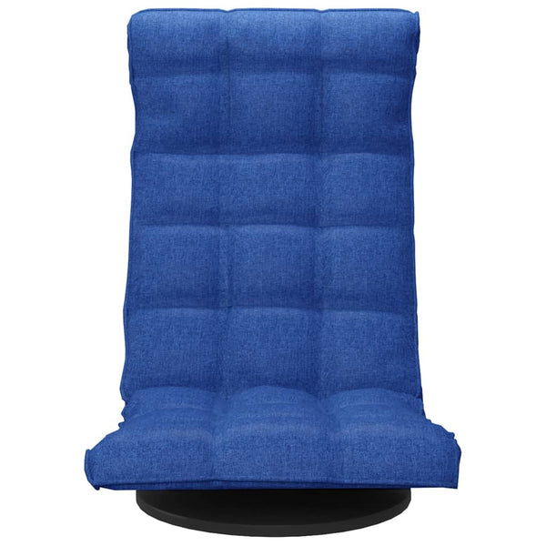 Drehbarer Bodenstuhl, Blau Stoff