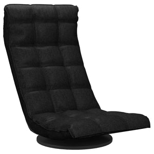 Drehbarer Bodenstuhl Schwarz Stoff