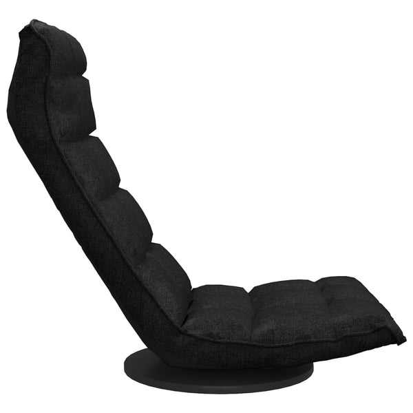 Drehbarer Bodenstuhl Schwarz Stoff