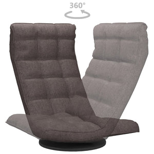 Drehbarer Bodenstuhl Taupe Stoff