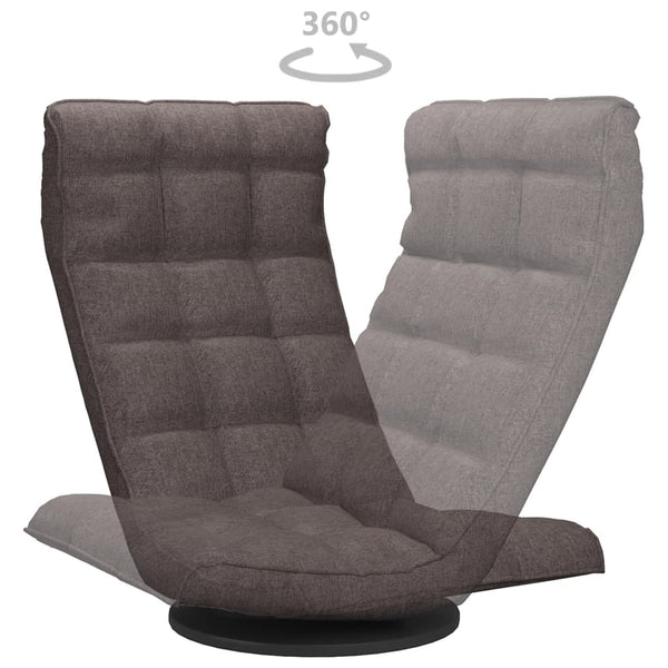 Drehbarer Bodenstuhl Taupe Stoff