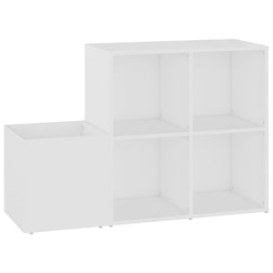 vidaXL Meuble à chaussures de couloir Blanc 105x35,5x70 cm Bois d'ingénierie
