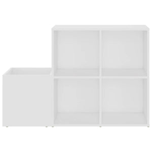 vidaXL Meuble à chaussures de couloir Blanc 105x35,5x70 cm Bois d'ingénierie