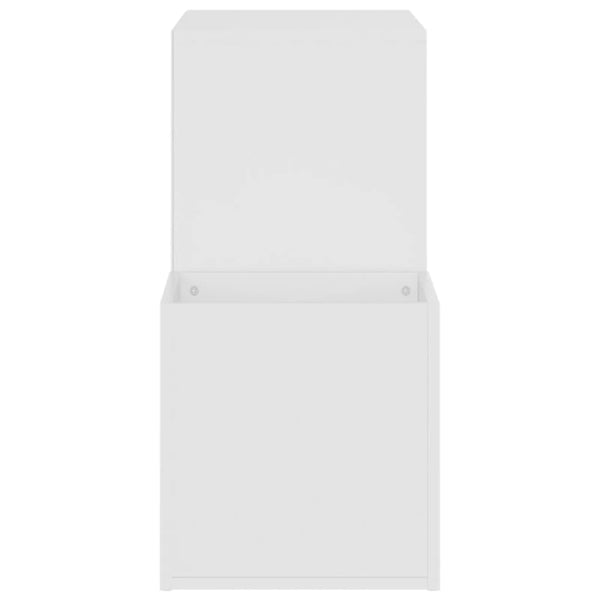 vidaXL Meuble à chaussures de couloir Blanc 105x35,5x70 cm Bois d'ingénierie