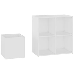 vidaXL Meuble à chaussures de couloir Blanc 105x35,5x70 cm Bois d'ingénierie
