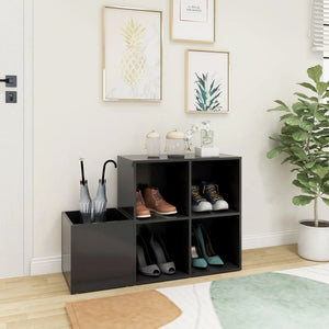 Grauer Schuhschrank für den Flur, 105 cm