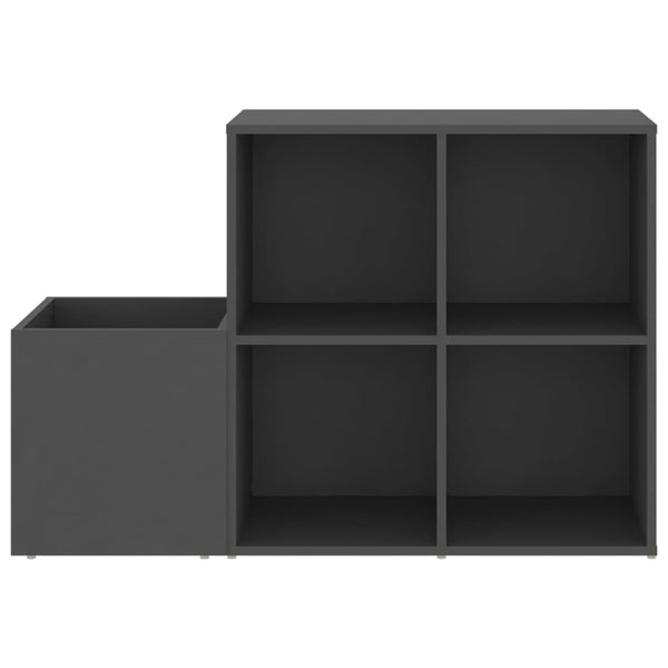 Grauer Schuhschrank für den Flur, 105 cm