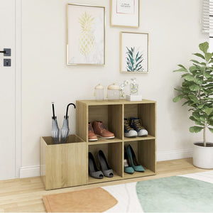 Schuhschrank Sonoma Eiche, 105 cm
