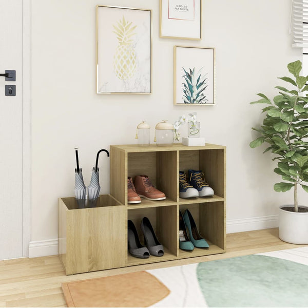 Schuhschrank Sonoma Eiche, 105 cm