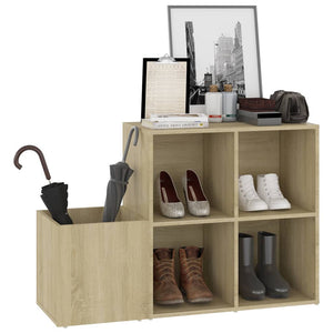 Schuhschrank Sonoma Eiche, 105 cm