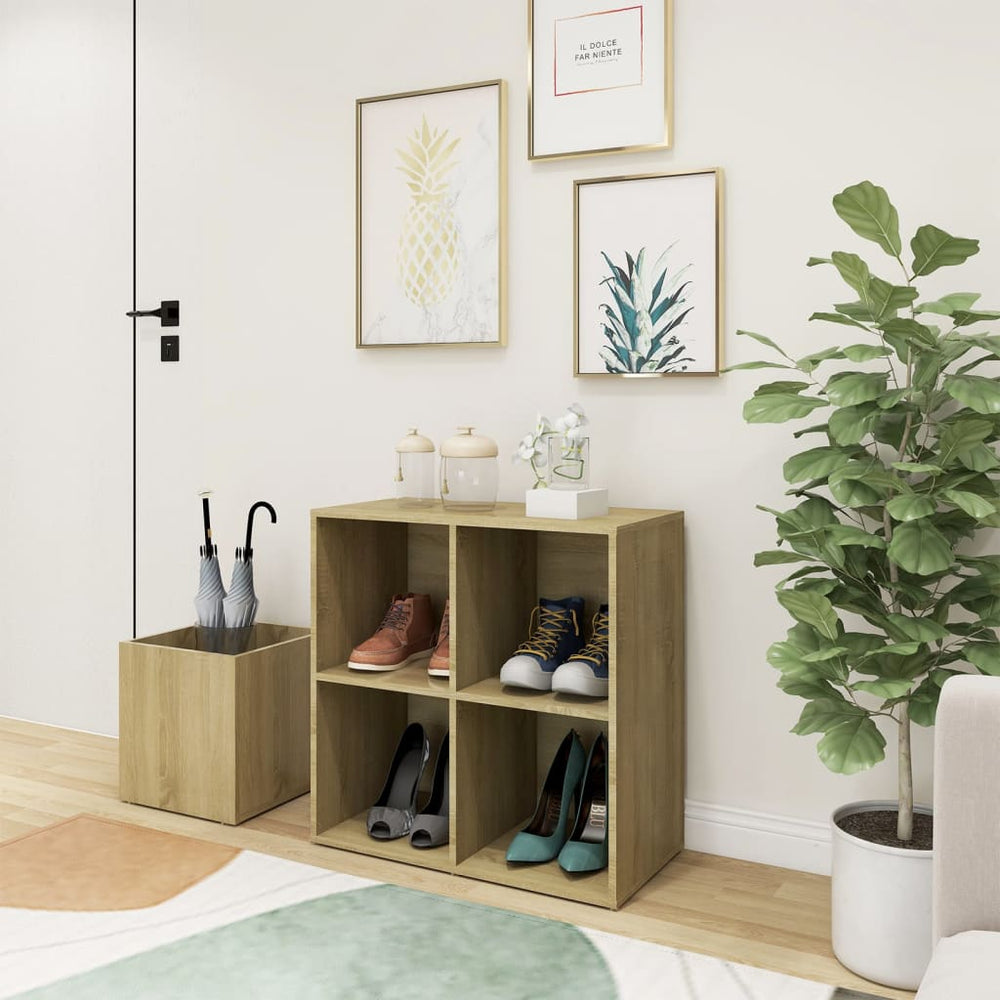 Schuhschrank Sonoma Eiche, 105 cm