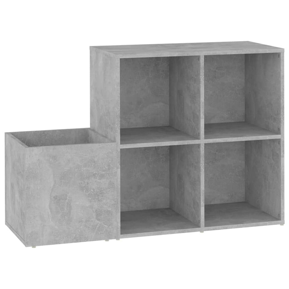 Betongrauer Schuhschrank für Flur, 105 cm