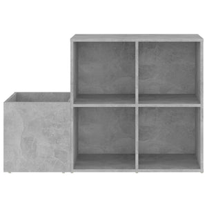 Betongrauer Schuhschrank für Flur, 105 cm