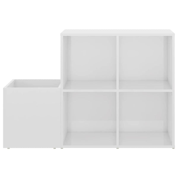 Hochglanz Schuhschrank Weiß, 105 cm