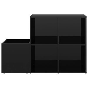 Hochglanz Schuhschrank Schwarz 105cm