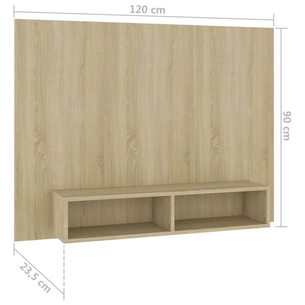 TV-Wandschrank Sonoma-Eiche 120 cm