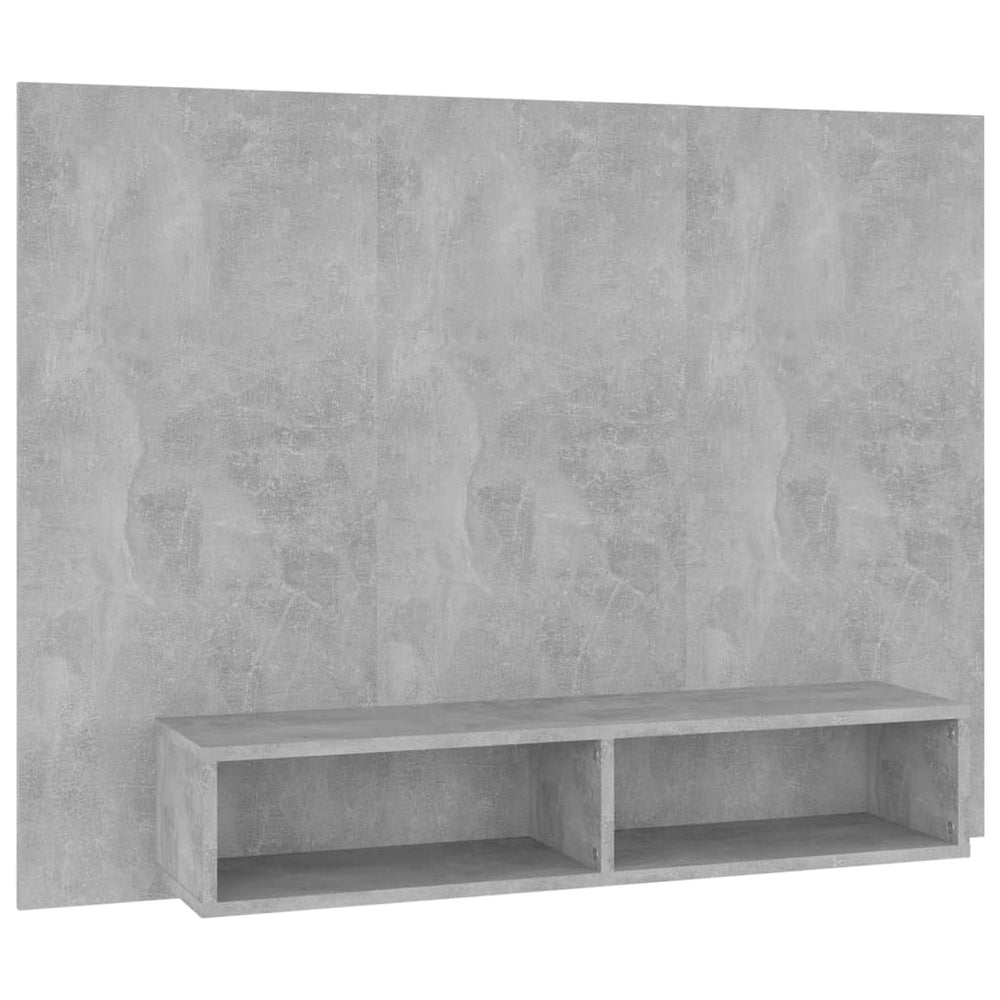 Meuble TV mural vidaXL gris béton 120x23,5x90 cm en bois d'ingénierie