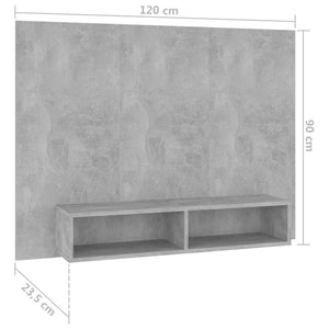 TV-Wandschrank Betongrau 120 cm