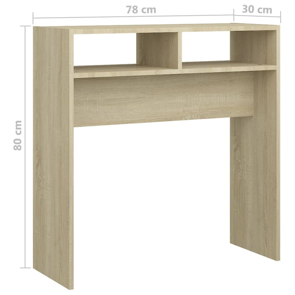 Sonoma Eiche Konsolentisch 78x30x80cm