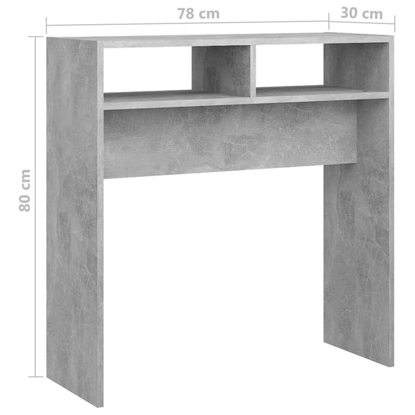 Betongrauer Konsolentisch 78 cm