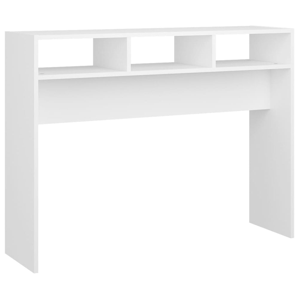 vidaXL Console Blanche 105x30x80 cm Bois d'ingénierie