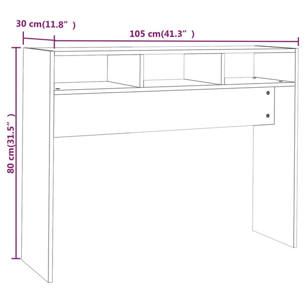 Weißer Konsolentisch 105 cm