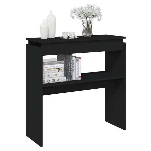 Schwarzer Konsolentisch 80 cm