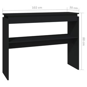 Schwarzer Konsolentisch 102 cm