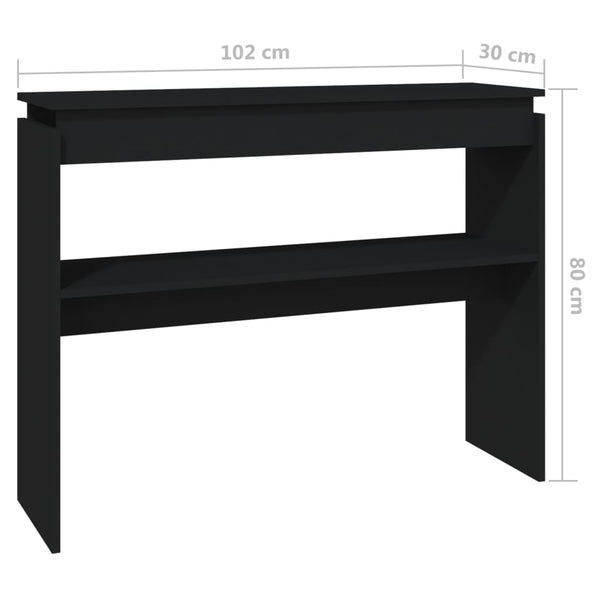 Schwarzer Konsolentisch 102 cm