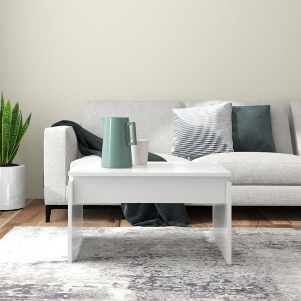 Weißer Couchtisch 68x50 cm