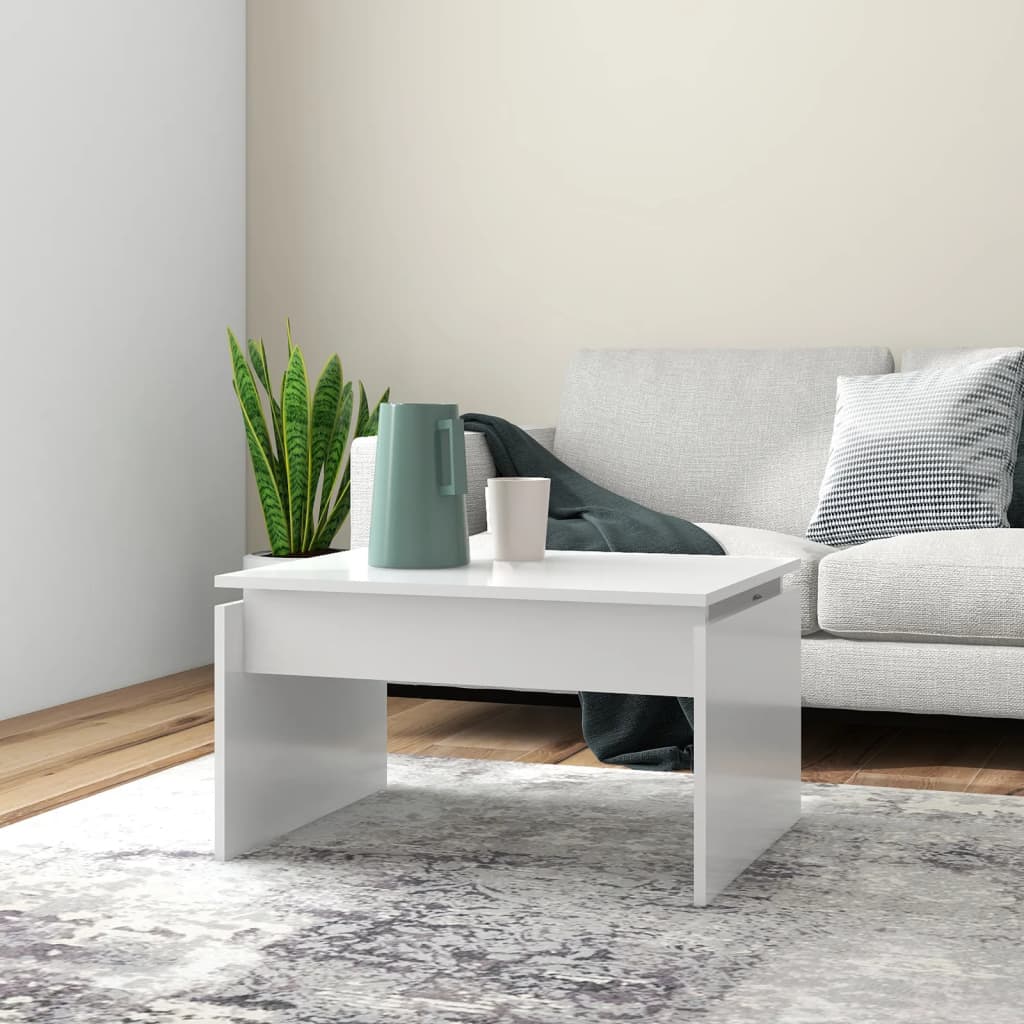 Weißer Couchtisch 68x50 cm