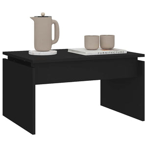 Schwarzer Couchtisch 68x50 cm