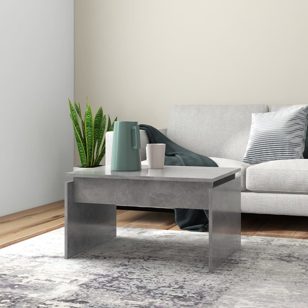 Betongrauer Couchtisch, 68 cm