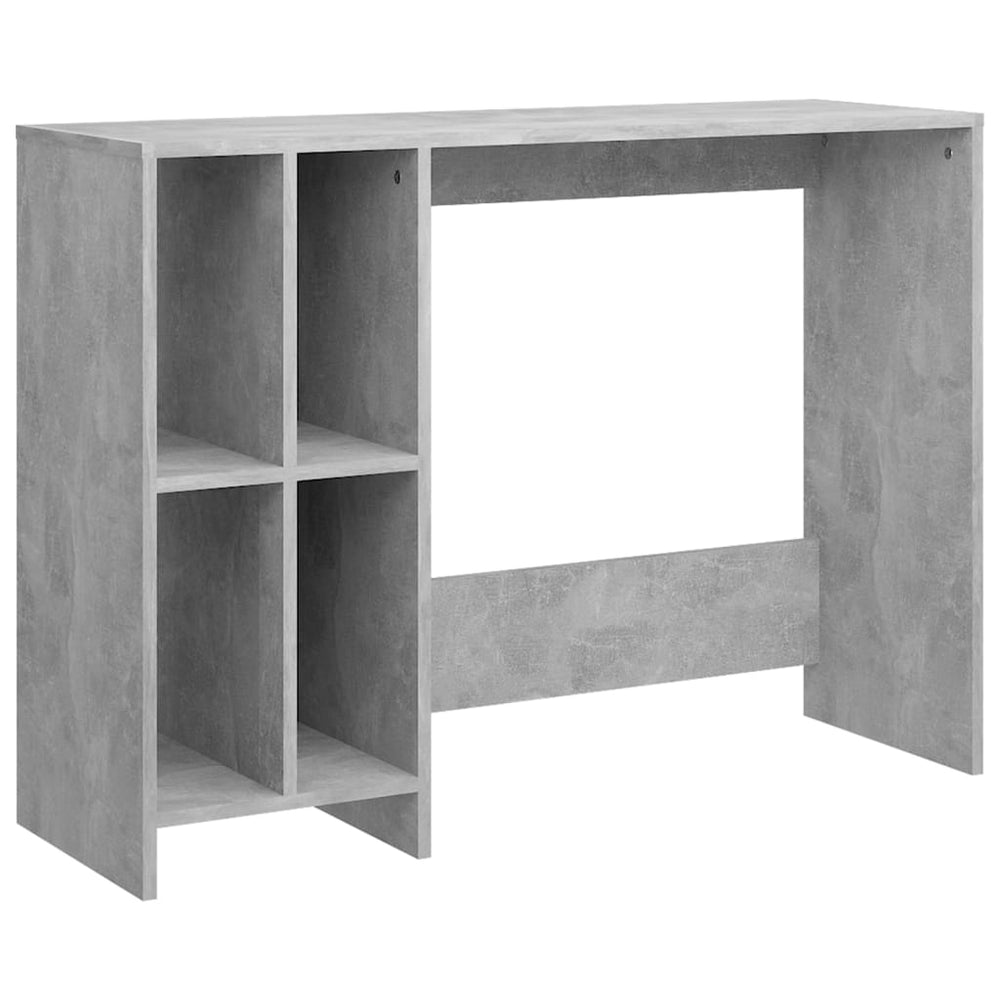 Betongrauer Computertisch, 102,5 cm