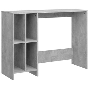 Betongrauer Computertisch, 102,5 cm