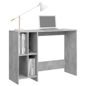 Betongrauer Computertisch, 102,5 cm