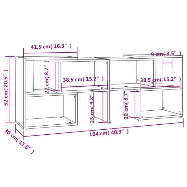 Grauer TV-Schrank 104 cm