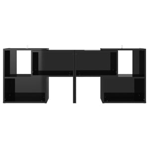 TV-Schrank Schwarz Hochglanz 104 cm