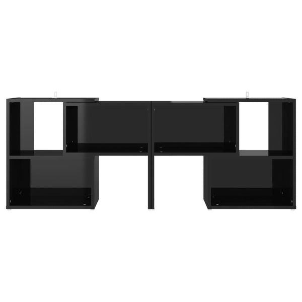 TV-Schrank Schwarz Hochglanz 104 cm