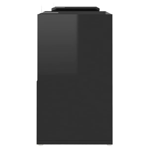 TV-Schrank Schwarz Hochglanz 104 cm