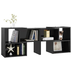 TV-Schrank Schwarz Hochglanz 104 cm