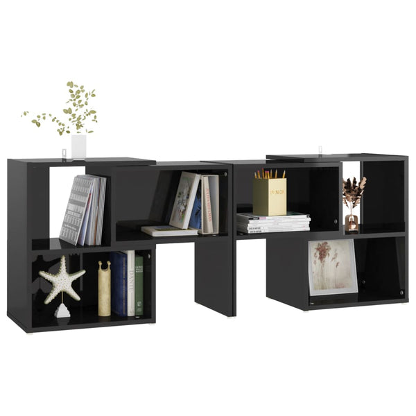 TV-Schrank Schwarz Hochglanz 104 cm