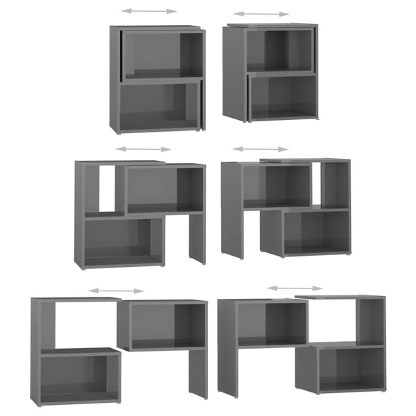 Hochglanz TV-Schrank Grau 104cm