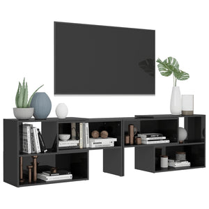 TV-Schrank Hochglanz Grau 149 cm