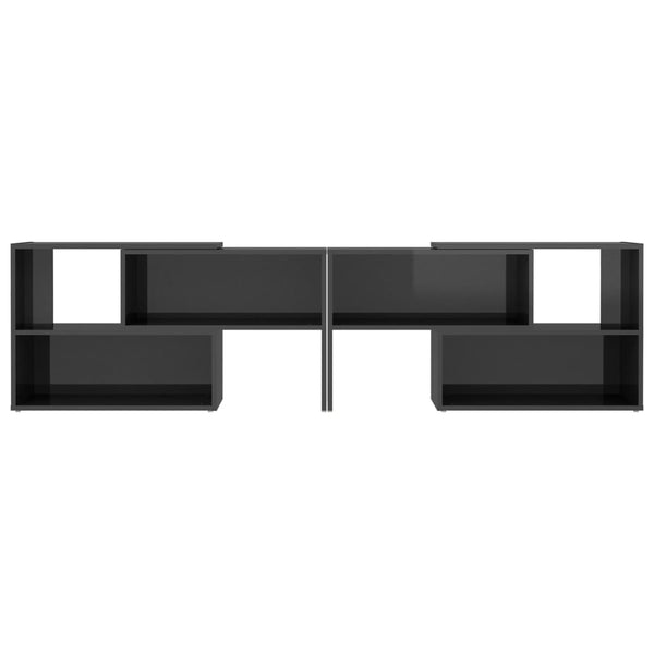 TV-Schrank Hochglanz Grau 149 cm