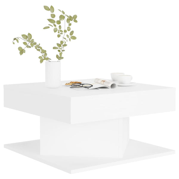 Weißer Couchtisch 57x57 cm