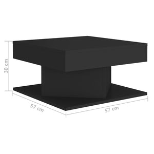 Schwarzer Couchtisch 57x57 cm