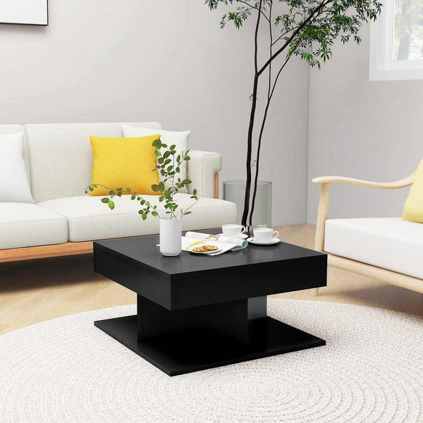 Schwarzer Couchtisch 57x57 cm