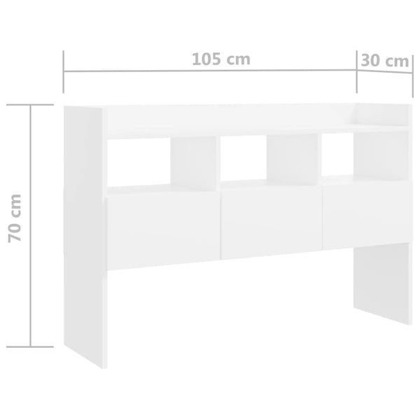 Weißes Sideboard 105 cm Holzwerkstoff